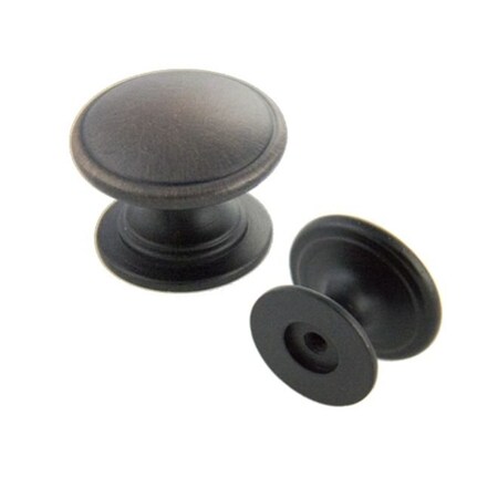 Crown 1-1/4" Cabinet Knob Oil Rubbed Bronze Finish CHK8098010B